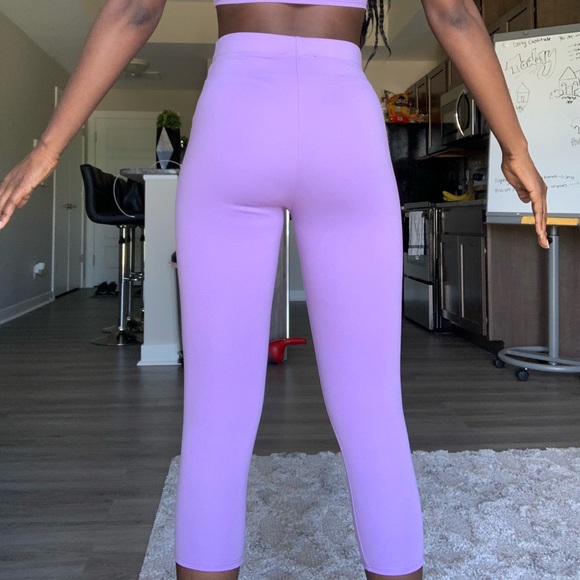 Fashion Nova Purple 2 piece Bra and Leggings Set - Picture 4 of 4